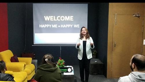 "HAPPY ME = HAPPY WE" - Corporate Session @Planet Ayurveda, Mohali.
